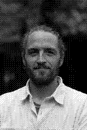 Dithered headshot